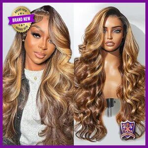 20 Inch Full Lace Frontal Wig Human Hair Body Wave Glueless Pre Plucked